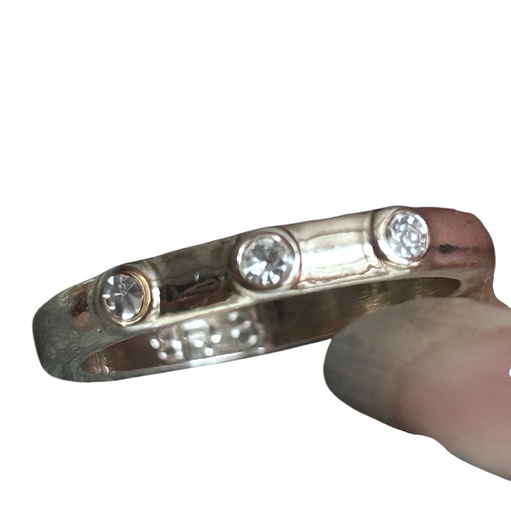 Banana Republic rhinestone studded band ring, size 8